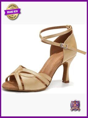 Ballroom Latin Salsa Practice Dance Shoes with Heel